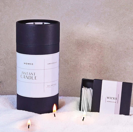 Hom33 Instant Candle pearled candle sand candle reusable candles  eco friendly candles  sustainable candles  refillable candle kit  reusable candle kit  candle wax beads  candle pearls  natural wax pearls