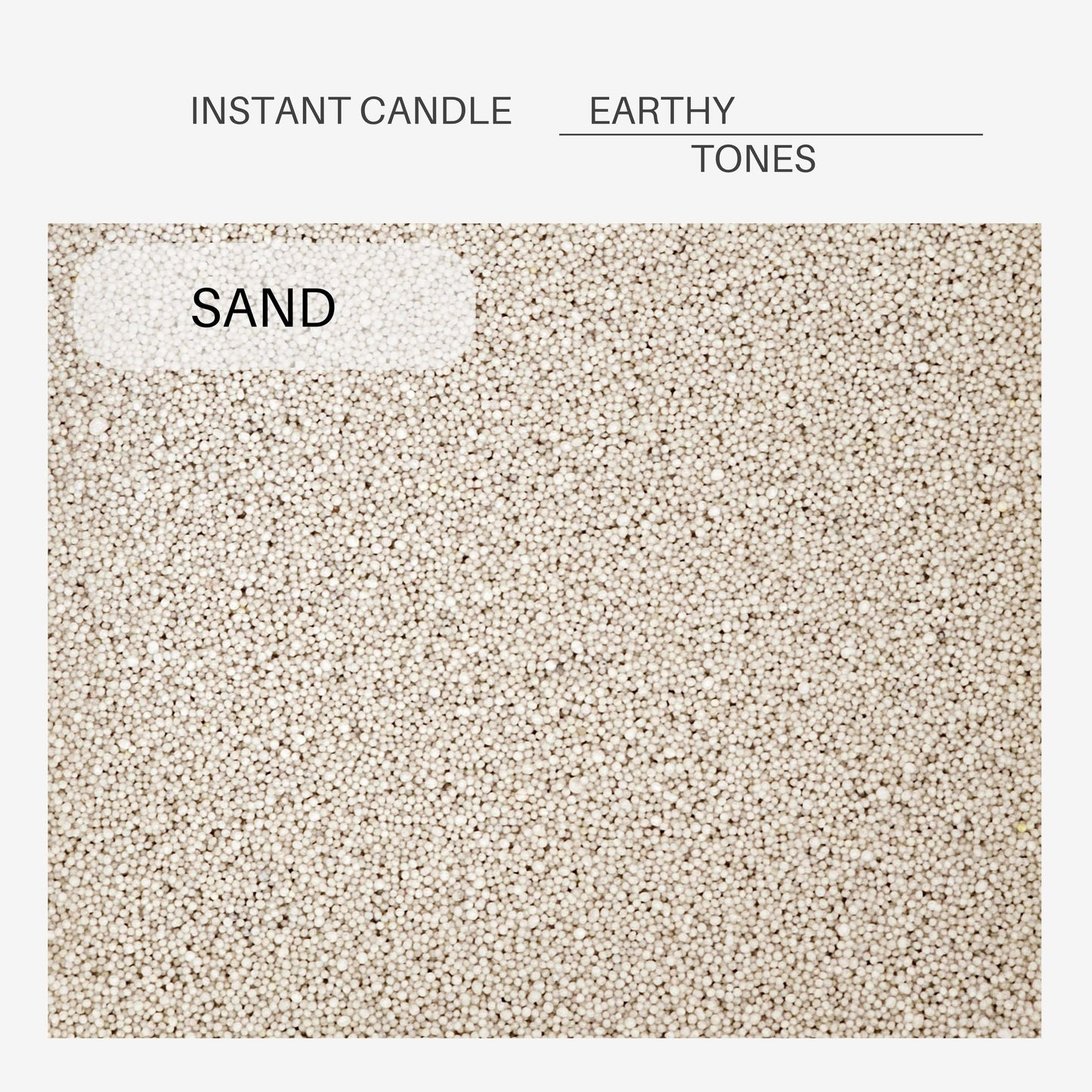 Instant Candle Colour Collection: Earthy tones