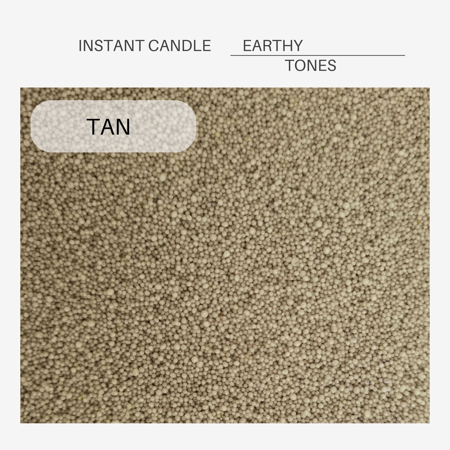 Instant Candle Colour Collection: Earthy tones